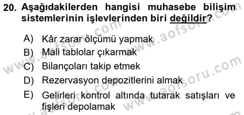 Menü Yönetimi Dersi 2015 - 2016 Yılı (Final) Dönem Sonu Sınav Soruları 20. Soru