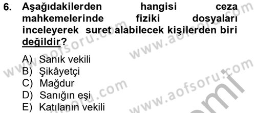 Kalem Mevzuatı Dersi 2012 - 2013 Yılı (Final) Dönem Sonu Sınav Soruları 6. Soru