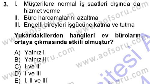 Büro Teknolojileri Dersi 2013 - 2014 Yılı (Vize) Ara Sınav Soruları 3. Soru