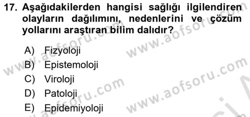 Afet Risk Azaltma Politikaları Dersi 2022 - 2023 Yılı Yaz Okulu Sınav Soruları 17. Soru