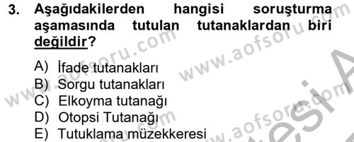 Kalem Mevzuatı Dersi 2012 - 2013 Yılı (Final) Dönem Sonu Sınav Soruları 3. Soru