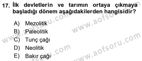 Yemek Sosyolojisi Dersi 2021 - 2022 Yılı Yaz Okulu Sınav Soruları 17. Soru