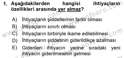 Afet Ekonomisi Ve Sigortacılığı Dersi 2020 - 2021 Yılı Yaz Okulu Sınav Soruları 1. Soru