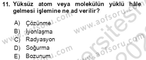 Kbrn Savunma Ve Güvenlik Dersi 2021 - 2022 Yılı (Vize) Ara Sınav Soruları 11. Soru