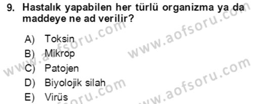 Kbrn Savunma Ve Güvenlik Dersi 2021 - 2022 Yılı (Vize) Ara Sınav Soruları 9. Soru