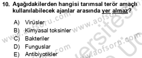 Kbrn Savunma Ve Güvenlik Dersi 2018 - 2019 Yılı 3 Ders Sınav Soruları 10. Soru