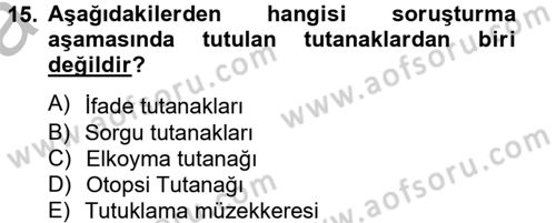 Kalem Mevzuatı Dersi 2014 - 2015 Yılı (Vize) Ara Sınav Soruları 15. Soru