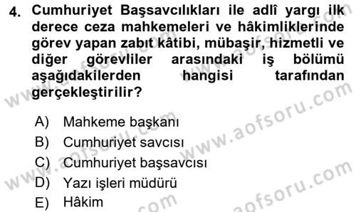 Temel Kalem Mevzuatı Bilgisi Dersi 2021 - 2022 Yılı Yaz Okulu Sınav Soruları 4. Soru