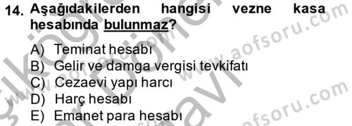 Kalem Mevzuatı Dersi 2014 - 2015 Yılı (Final) Dönem Sonu Sınav Soruları 14. Soru