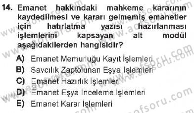 Ulusal Yargı Ağı Projesi 1 Dersi 2012 - 2013 Yılı Tek Ders Sınav Soruları 14. Soru