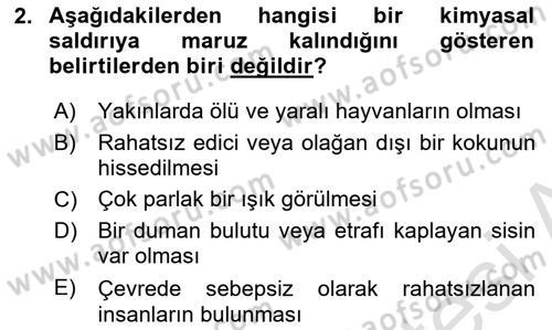 Kbrn Savunma Ve Güvenlik Dersi 2022 - 2023 Yılı Yaz Okulu Sınav Soruları 2. Soru