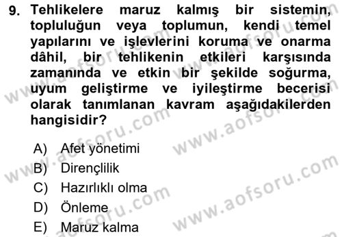 Veri Analizi Ve Değerlendirme Dersi 2024 - 2025 Yılı Yaz Okulu Sınav Soruları 9. Soru