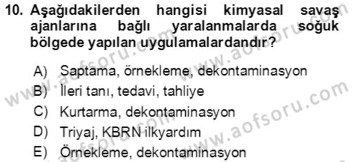 Kbrn Savunma Ve Güvenlik Dersi 2023 - 2024 Yılı Yaz Okulu Sınav Soruları 10. Soru