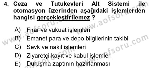 Ulusal Yargı Ağı Projesi 2 Dersi 2015 - 2016 Yılı (Vize) Ara Sınav Soruları 4. Soru