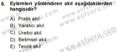 Adalet Meslek Etiği Dersi 2014 - 2015 Yılı (Vize) Ara Sınav Soruları 6. Soru