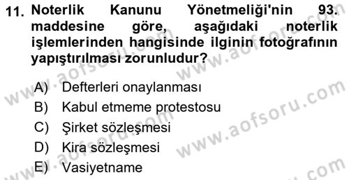 Hukuk Dili Ve Adli Yazışmalar Dersi 2023 - 2024 Yılı (Vize) Ara Sınav Soruları 11. Soru