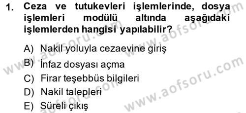 Ulusal Yargı Ağı Projesi 2 Dersi 2014 - 2015 Yılı (Vize) Ara Sınav Soruları 1. Soru