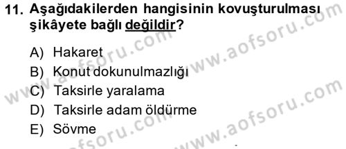 Kalem Mevzuatı Dersi 2013 - 2014 Yılı (Final) Dönem Sonu Sınav Soruları 11. Soru