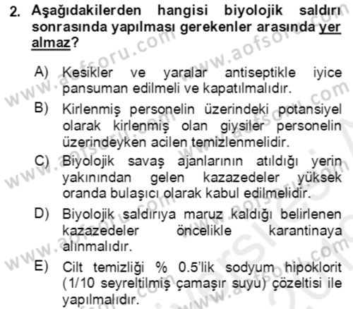 Kbrn Savunma Ve Güvenlik Dersi 2018 - 2019 Yılı (Final) Dönem Sonu Sınav Soruları 2. Soru