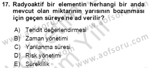 Kbrn Savunma Ve Güvenlik Dersi 2023 - 2024 Yılı Yaz Okulu Sınav Soruları 17. Soru