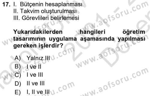 Acil Durum ve Afet Farkındalık Eğitimi Dersi 2021 - 2022 Yılı (Final) Dönem Sonu Sınav Soruları 17. Soru
