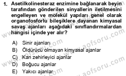 Kbrn Savunma Ve Güvenlik Dersi 2018 - 2019 Yılı 3 Ders Sınav Soruları 1. Soru