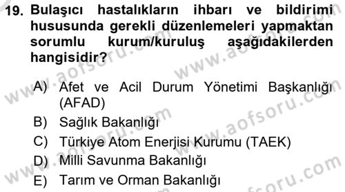 Kbrn Savunma Ve Güvenlik Dersi 2021 - 2022 Yılı Yaz Okulu Sınav Soruları 19. Soru