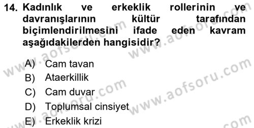 Yemek Sosyolojisi Dersi 2020 - 2021 Yılı Yaz Okulu Sınav Soruları 14. Soru