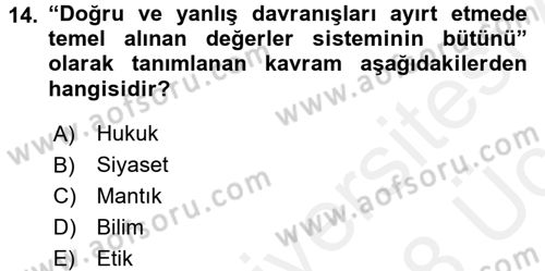 Sosyal Bilimlerde Araştırma Yöntemleri Dersi 2017 - 2018 Yılı 3 Ders Sınav Soruları 14. Soru