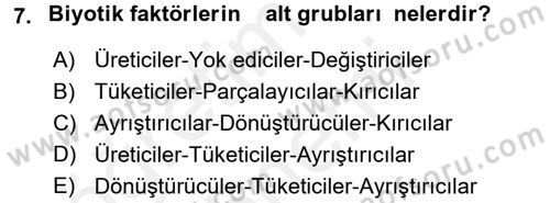 Gastronomi Tarihi Dersi 2015 - 2016 Yılı (Vize) Ara Sınav Soruları 7. Soru