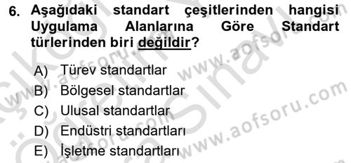 Yangın ve Yangın Güvenliği Dersi 2024 - 2025 Yılı (Vize) Ara Sınav Soruları 6. Soru