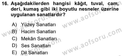 Gastronominin Temelleri Dersi 2024 - 2025 Yılı (Vize) Ara Sınav Soruları 16. Soru