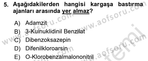 Kbrn Savunma Ve Güvenlik Dersi 2019 - 2020 Yılı (Vize) Ara Sınav Soruları 5. Soru