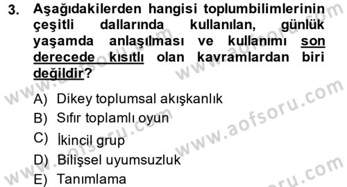 Uluslararası İlişkilerde Araştırma Yöntemleri Dersi 2013 - 2014 Yılı Tek Ders Sınav Soruları 3. Soru