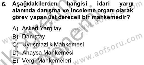 Kalem Mevzuatı Dersi 2013 - 2014 Yılı (Vize) Ara Sınav Soruları 6. Soru