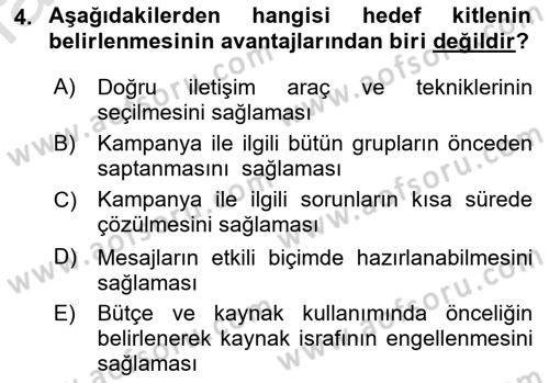 Acil Durum ve Afet Farkındalık Eğitimi Dersi 2019 - 2020 Yılı (Vize) Ara Sınav Soruları 4. Soru