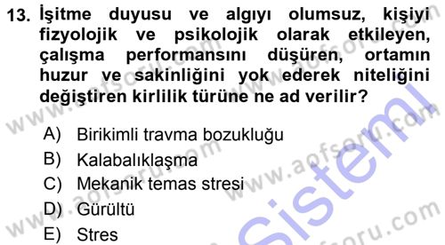Büro Teknolojileri Dersi 2015 - 2016 Yılı (Final) Dönem Sonu Sınav Soruları 13. Soru