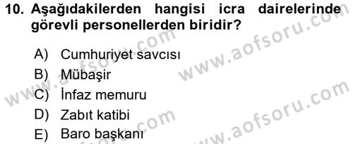 Kalem Mevzuatı Dersi 2016 - 2017 Yılı 3 Ders Sınav Soruları 10. Soru