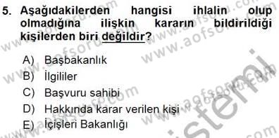 Adalet Meslek Etiği Dersi 2015 - 2016 Yılı (Final) Dönem Sonu Sınav Soruları 5. Soru