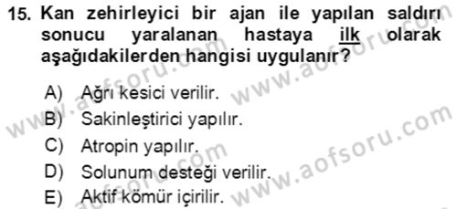 Kbrn Savunma Ve Güvenlik Dersi 2023 - 2024 Yılı Yaz Okulu Sınav Soruları 15. Soru