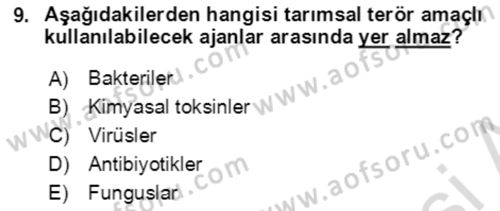Kbrn Savunma Ve Güvenlik Dersi 2021 - 2022 Yılı (Final) Dönem Sonu Sınav Soruları 9. Soru
