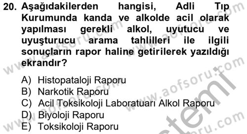 Ulusal Yargı Ağı Projesi 2 Dersi 2012 - 2013 Yılı (Final) Dönem Sonu Sınav Soruları 20. Soru