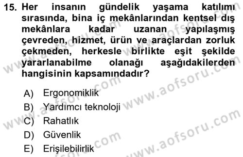 Büro Teknolojileri Dersi 2022 - 2023 Yılı (Final) Dönem Sonu Sınav Soruları 15. Soru
