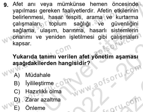 Veri Analizi Ve Değerlendirme Dersi 2022 - 2023 Yılı Yaz Okulu Sınav Soruları 9. Soru