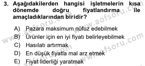 Menü Yönetimi Dersi 2016 - 2017 Yılı (Vize) Ara Sınav Soruları 3. Soru