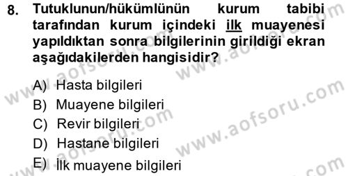 Ulusal Yargı Ağı Projesi 2 Dersi 2013 - 2014 Yılı (Vize) Ara Sınav Soruları 8. Soru