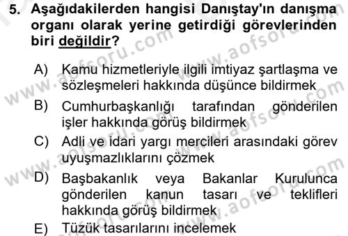 Kalem Mevzuatı Dersi 2017 - 2018 Yılı (Vize) Ara Sınav Soruları 5. Soru