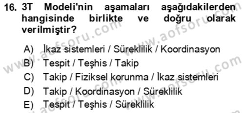 Kbrn Savunma Ve Güvenlik Dersi 2022 - 2023 Yılı (Final) Dönem Sonu Sınav Soruları 16. Soru