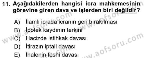 Kalem Mevzuatı Dersi 2017 - 2018 Yılı 3 Ders Sınav Soruları 11. Soru