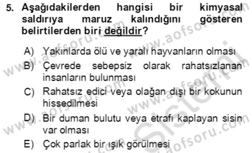 Kbrn Savunma Ve Güvenlik Dersi 2022 - 2023 Yılı (Vize) Ara Sınav Soruları 5. Soru
